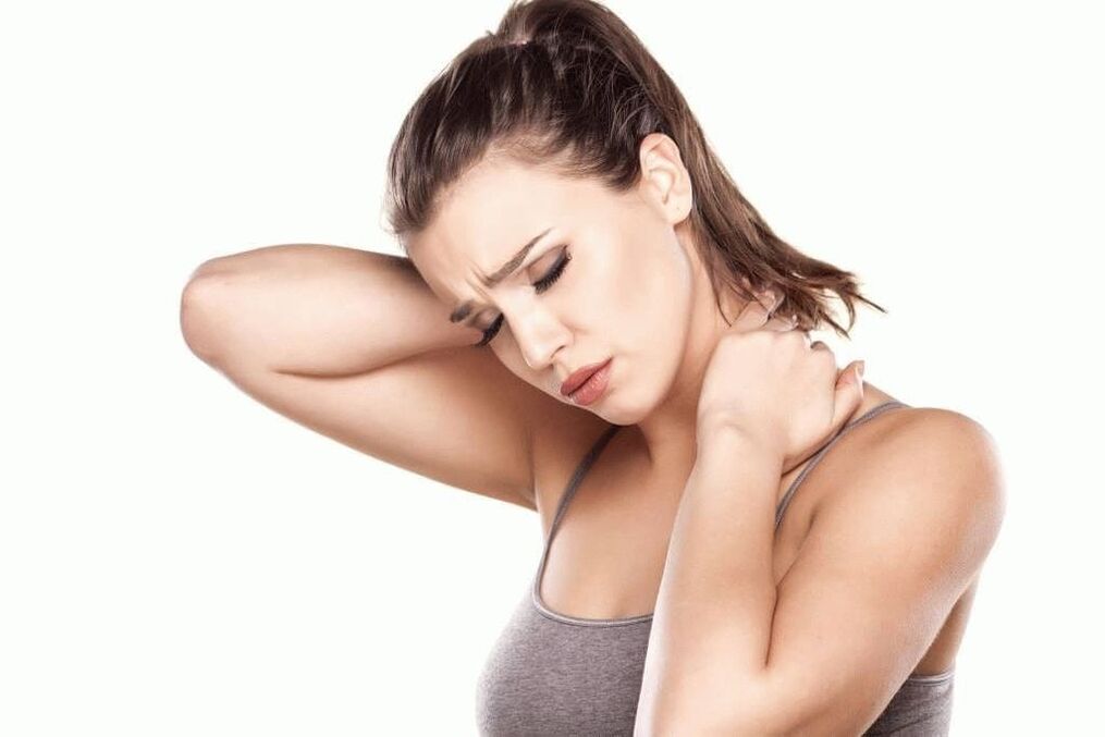 dureri severe la nivelul gâtului și omoplaților din cauza osteocondrozei cervicale